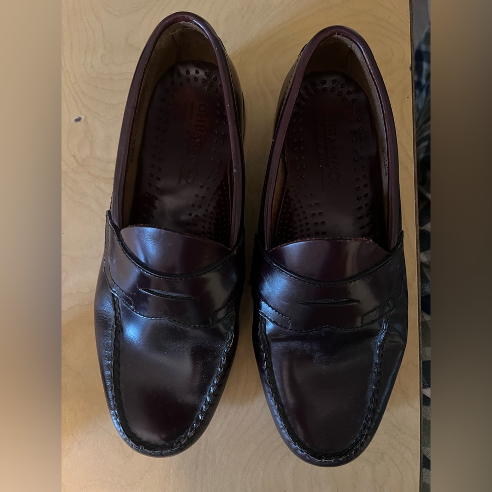 G.H. Bass & Co. Dark Burgandy Leather Loafers